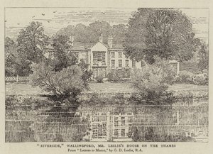 Riverside, Wallingford, Casa del Sr. Leslie en el Támesis de George Dunlop Leslie