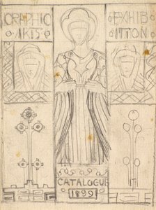 Diseño para la portada del catálogo de la Asociación de Artes Gráficas de Dundee [Lápiz].