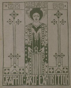 Prueba de impresión para la portada del catálogo de la Asociación de Artes Gráficas de Dundee de George Dutch Davidson