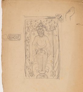 Estudio [Figura sentada en un arco] de George Dutch Davidson