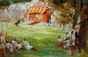 Un Torneo de Justas, de Sir Nigel y la Compañía Blanca por Sir Arthur Conan Doyle de George Edmund Butler