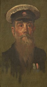 Retrato de J. Brooks, 6º Dragones, c. 1920 de George Edmund Butler
