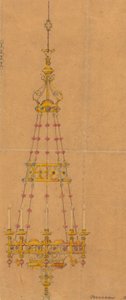 Diseños realizados para Jones y Willis, metalúrgicos y fabricantes de muebles para iglesias de Birmingham y Londres. de George Edmund Street