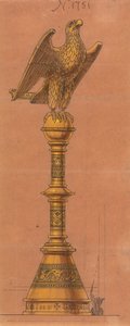 Diseños realizados para Jones y Willis, metalúrgicos y fabricantes de muebles para iglesias de Birmingham y Londres.