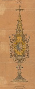 Diseños realizados para Jones y Willis, metalúrgicos y fabricantes de muebles para iglesias de Birmingham y Londres.