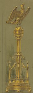 Diseños realizados para Jones y Willis, metalúrgicos y fabricantes de muebles para iglesias de Birmingham y Londres.