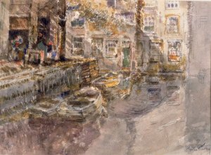 Estudio en Holanda (lápiz y acuarela sobre papel) de George Edward Horton