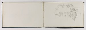 (Cuaderno de bocetos) Casa antigua, Lausana de George Elbert Burr