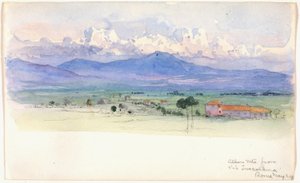 Montes Albanos desde Via Tuscolana, Roma de George Elbert Burr