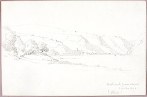 Bacharach desde arriba (Rin) de George Elbert Burr