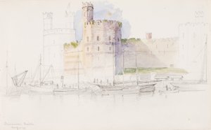 Castillo de Caernarvon, 1899 de George Elbert Burr