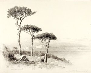 Capri desde Sorrento de George Elbert Burr