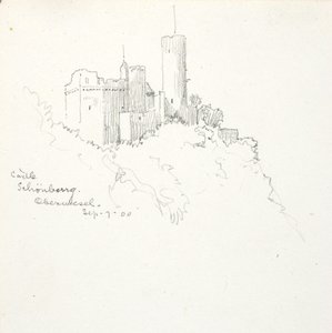 Castillo de Schönburg, Oberwesel de George Elbert Burr