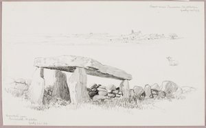 Cromlech cerca de Criccieth, Gales del Norte/Costa cerca de Pensarn, Gales del Norte de George Elbert Burr