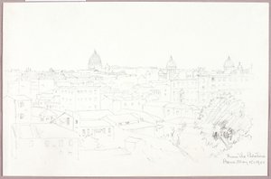 Desde el Palatino, Roma de George Elbert Burr