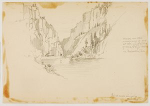 Cañón del Gran Río/Cerca de Glenwood Springs de George Elbert Burr