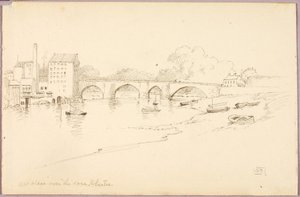 Viejo puente sobre el Dee, Chester de George Elbert Burr