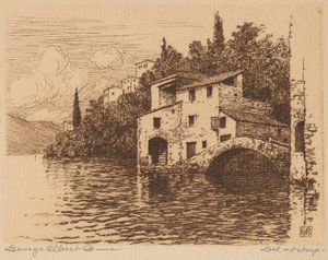 En el lago Como de George Elbert Burr