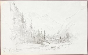 En la carretera cerca de Landro, Tirol de George Elbert Burr