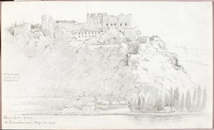 Rheinfels desde St. Goarshausen de George Elbert Burr