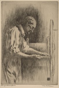 El grabador al aguafuerte de George Elbert Burr