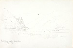 El Rin en el castillo de Rheinstein de George Elbert Burr