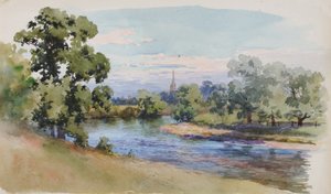 El Wye cerca de Ross, 1899 de George Elbert Burr