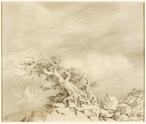 Sin título (dibujo de transferencia para Tormenta cerca de Timberline)