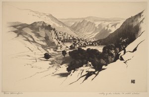 Valle del Lledr, Gales del Norte (n.º 1) de George Elbert Burr