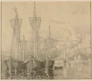 Barcos de pesca en Venecia de George Elbert Burr