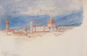 Vista desde S. Miniato, Florencia, 1900 de George Elbert Burr