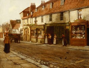 Calle principal de Eltham, 1892 de George Elgar Hicks