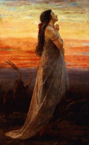 El lamento de la hija de Jefté, 1871 de George Elgar Hicks