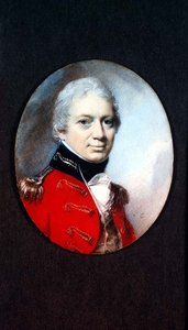 Miniatura del Tte. Coronel J. Houlton de la Milicia de Wiltshire, c.1801 de George Engleheart
