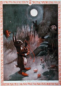 El amor es ciego", ilustración de la revista "The Sphere" a partir de un dibujo original
