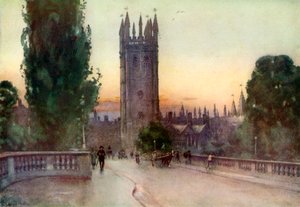 Torre del campanario de Magdalen, Oxford, Oxfordshire, 1924-1926 de George F Nicholls