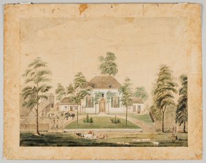Casa del Parque, Albion, Illinois, 1816 de George Flower