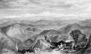 Cordillera Nevada, desde Tyne o Marna, 1838 de George Francis White