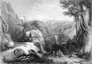 Vista cerca de Deobun, 1838 de George Francis White
