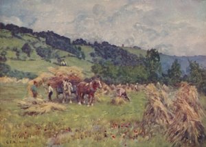 Un campo de maíz, 1910 de George Franck Nicholls