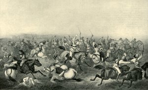 Carga de la Caballería de Hodson en Rhotuck de George Francklin Atkinson