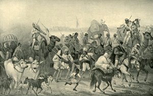 Auxiliares Nativos Apresurándose a Delhi, c1850s, 1901 de George Francklin Atkinson