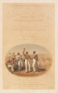 Cipayos en práctica de tiro, circa 1857