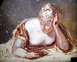 Niña leyendo, c.1850 de George Frederic Watts