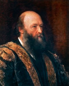 Retrato de Robert Arthur Talbot Gascoyne-Cecil, Tercer Marqués de Salisbury de George Frederic Watts