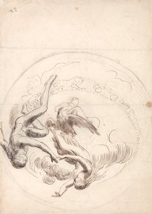 Estudio para la decoración de un techo circular de George Frederic Watts