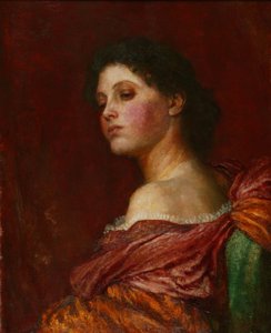 La Coqueta, c.1880 (óleo sobre lienzo) de George Frederic Watts