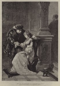 Enrique VIII y Ana Bolena de George Frederick Folingsby