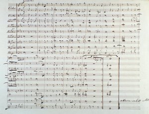 Página de la apertura de la partitura 