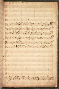 R.M.20.h.5 f18 Partitura original del himno de coronación de Jorge II y la reina Carolina de George Frederick Handel